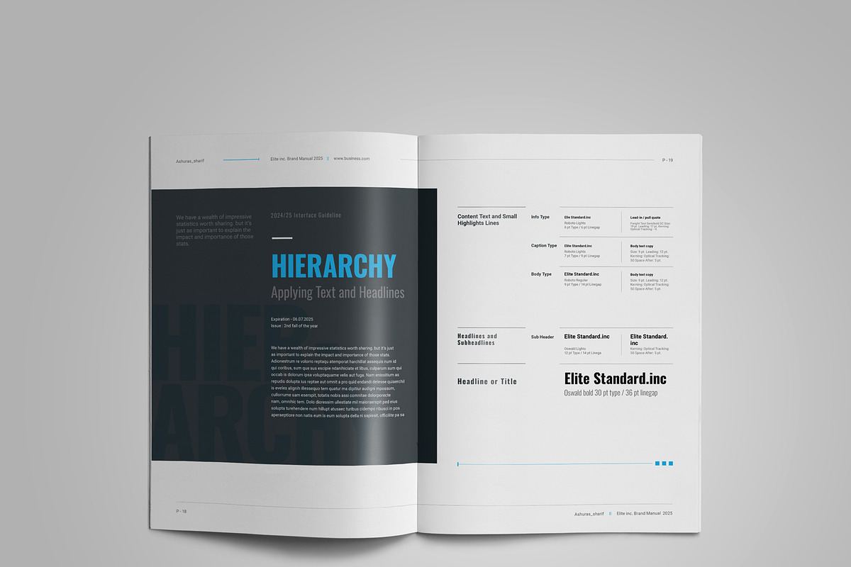 Brand Manual, a Brochure Template by Elite_Standard (Photo 5 of 8)