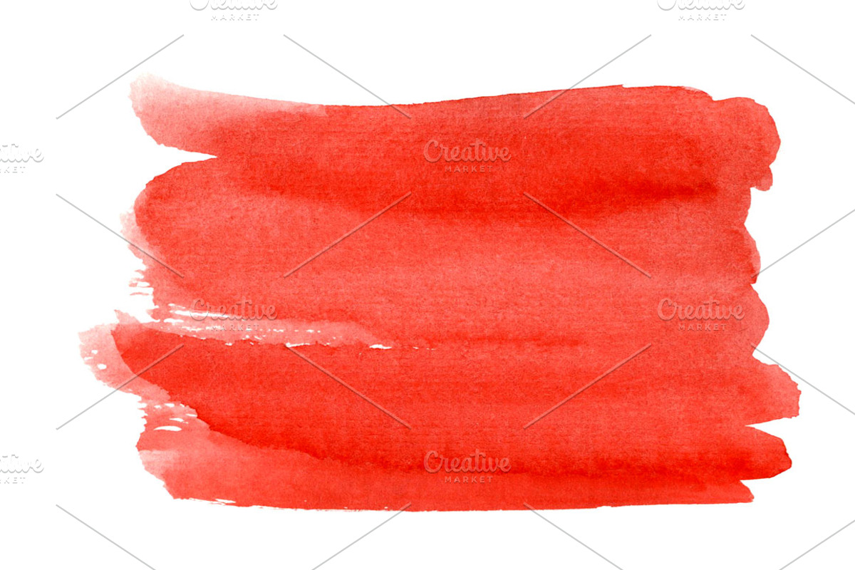 Red brush watercolor background, a Texture Graphic by Inna Vinchenko Designs (Photo 3 of 3)