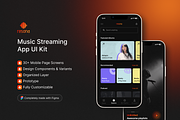 Resona - Music Streaming App UI Kit, an UI Kit Template by restiyathena (Thumbnail 1 of 7)