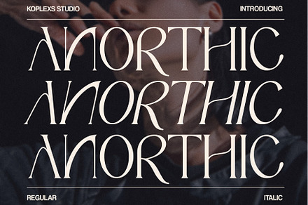 Anorthic - Modern Serif Font, a Serif Font by Koplexs Studio
