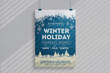 Winter Holiday Flyer, a Flyer Template by Rafoz