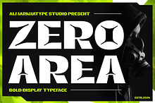 Zero Area – Bold Display Typeface