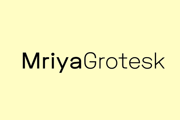 Mriya Grotesk - Sans-Serif Typeface preview 8