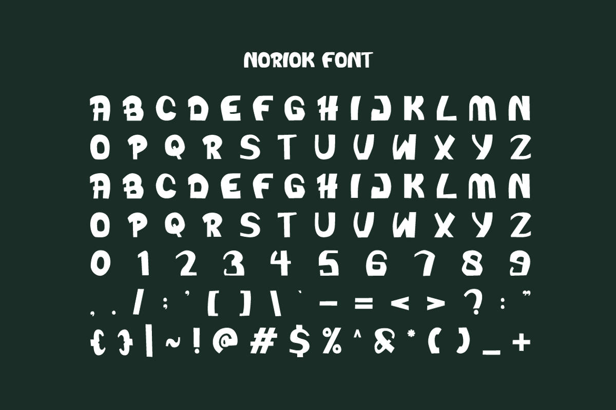 Noriok - Comic Font, a Sans Serif Font by Iqsiart Studio (Photo 6 of 7)