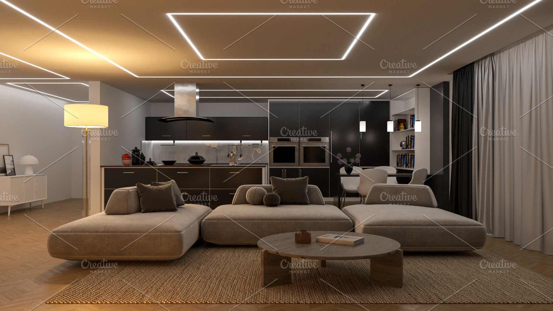 Modern, minimalist open-concept, an Architecture Photo by Pozitivo