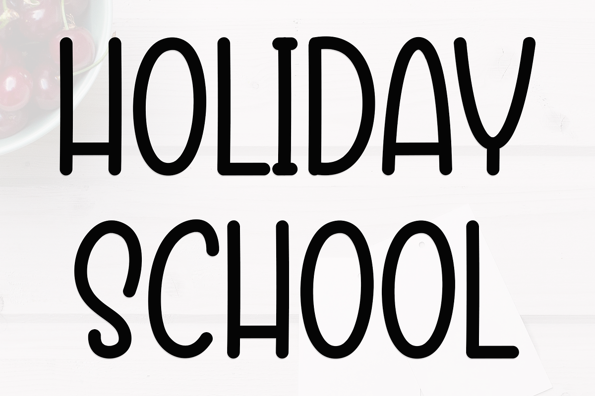 Present Highschool, a Sans Serif Font by InermediaSTUDIO (Photo 3 of 8)