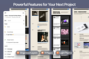 Santo Portfolio Website UI Kit, an UI Kit Template by AtelierDuVow (Thumbnail 3 of 5)