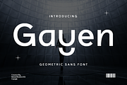 Geometric Sans - Gayen, a Sans Serif Font by RagamKata (Thumbnail 1 of 10)