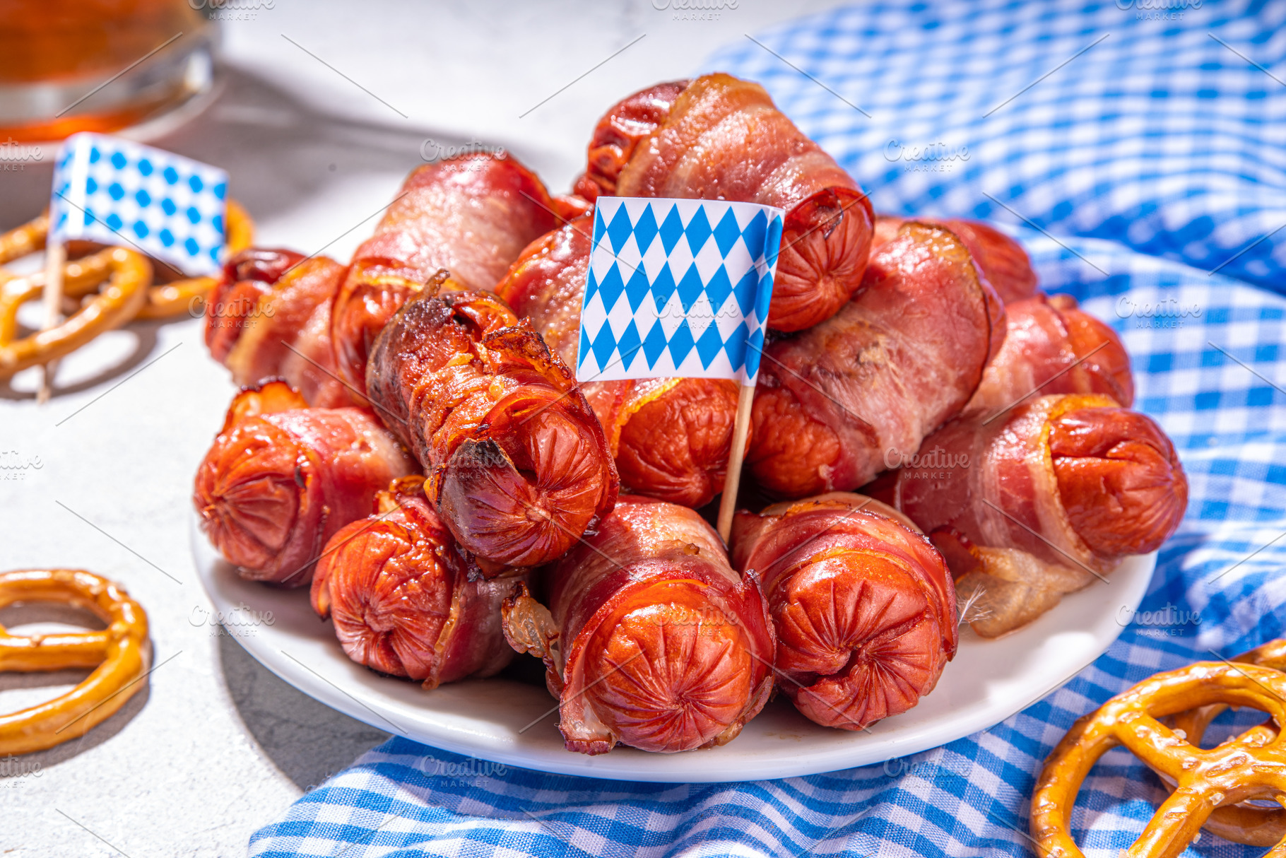 Pigs in blanket for Oktoberfest party, a Food & Drink Photo by Rimma