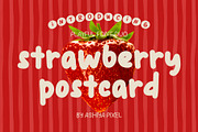 strawberry postcard cute font trio, a Handwritten Font by Ashiya Pixel (Thumbnail 1 of 14)