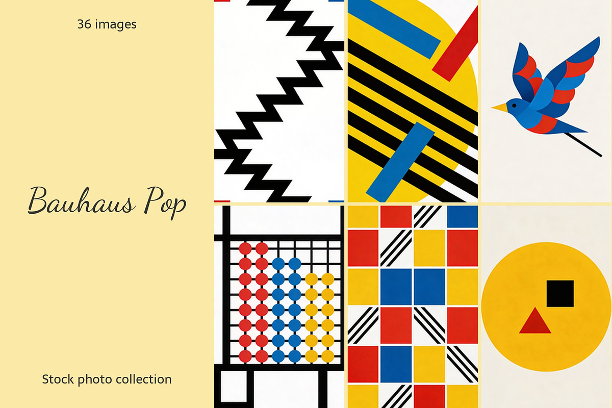 Bauhaus Pop, a Background Graphic by AI Petr Creative Agency (Photo 1 of 7)