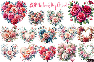 Watercolor Happy Mother's Day, an Illustration by DreamCafeArt