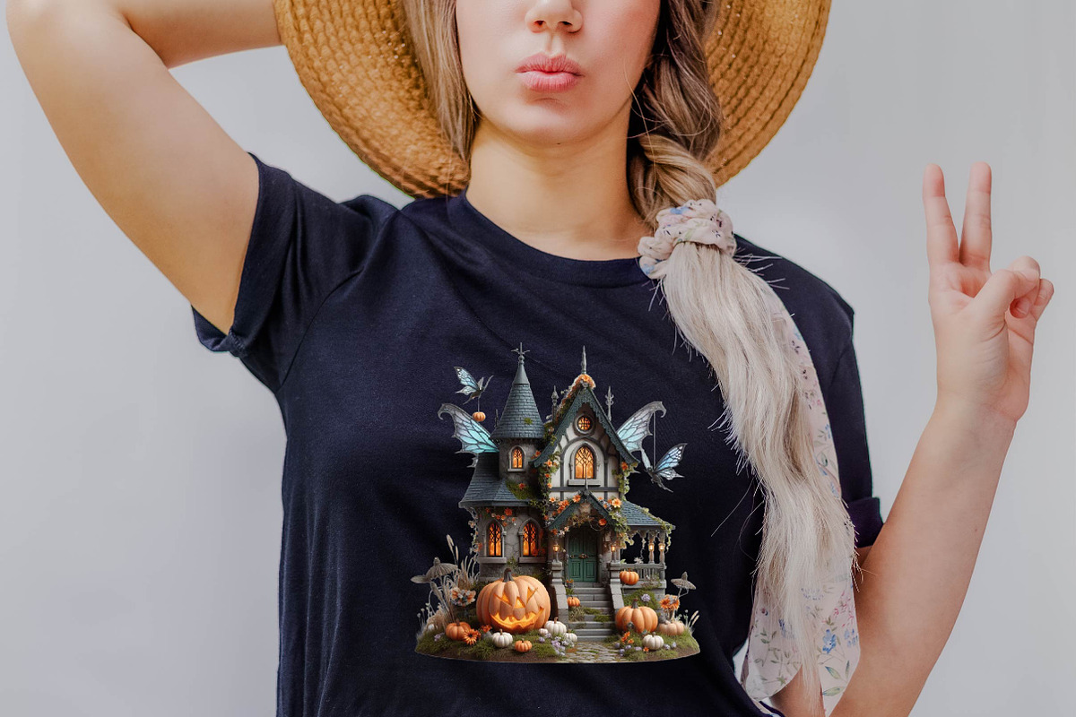 Fairy House Halloween Sublimation C, an Illustration by SVGArt (Photo 4 of 8)