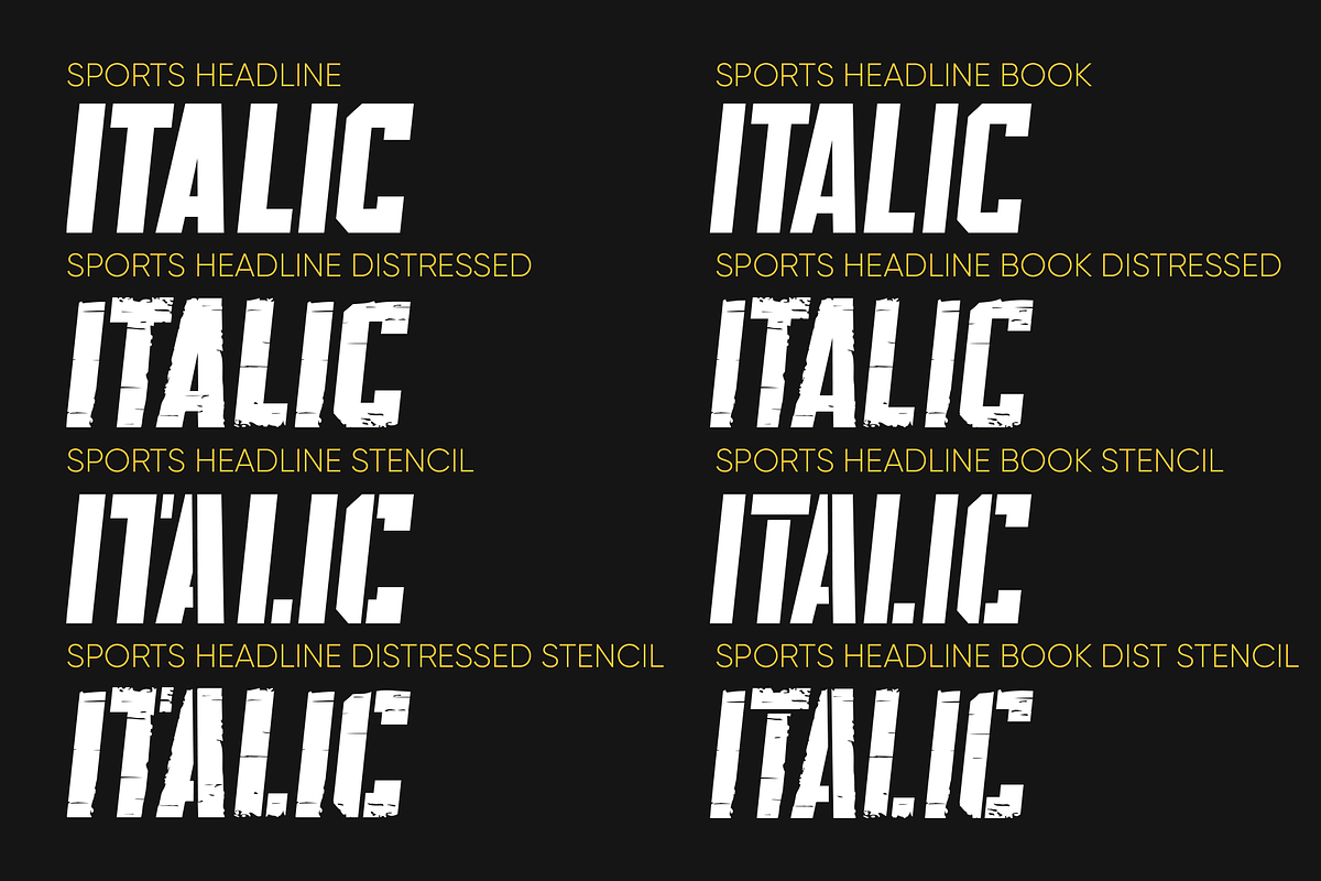 SPORTS HEADLINE FONT BUNDLE preview 4