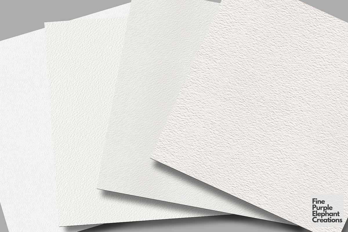 Watercolor Paper Texture Blank White, a Pattern Graphic by Fine Purple Elephant (Photo 2 of 5)