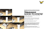 White Tumbler Mockup Bundle on Table, a Cups & Container Mockup by Banana Hey (Thumbnail 6 of 6)