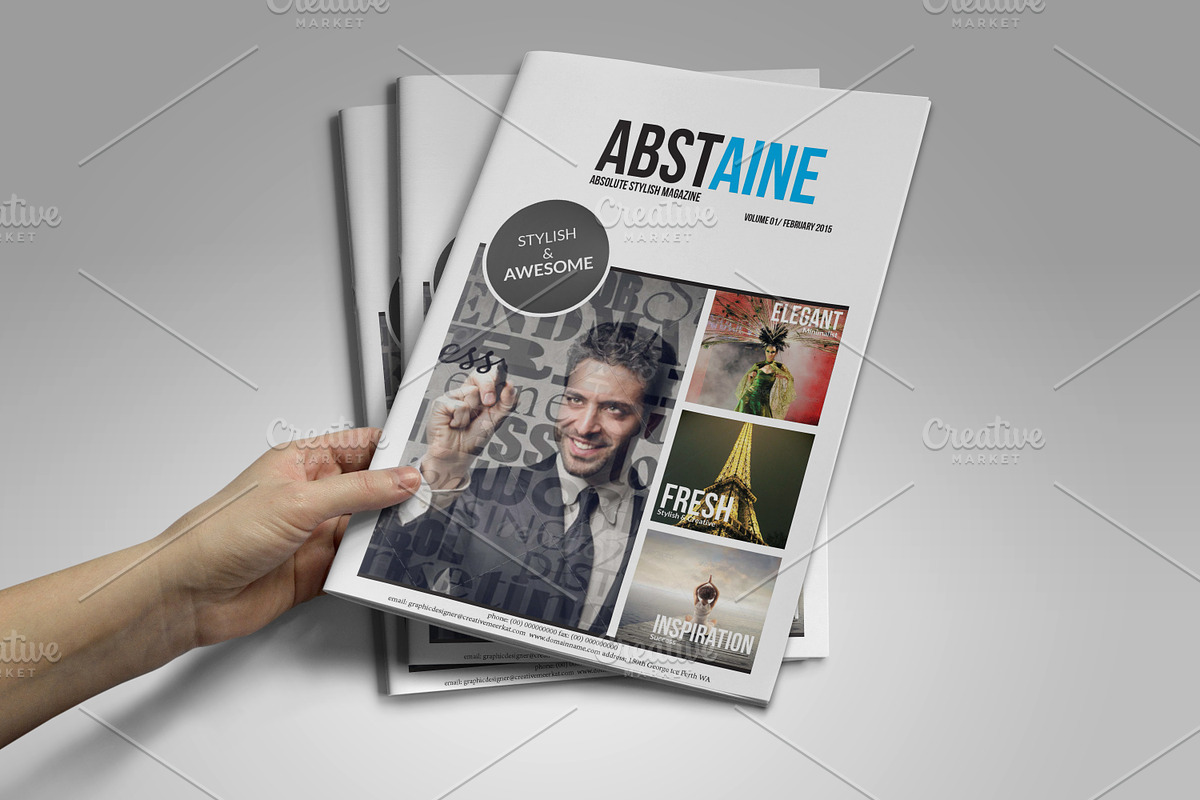 Absolute Stylish Magazine template, a Magazine Template by GreenDesign (Photo 4 of 5)