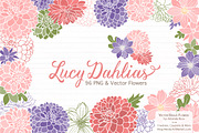 Wildflower Clipart & Vectors, an Illustration by Amanda Ilkov (Thumbnail 1 of 4)