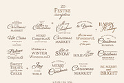Vintage Christmas Fair Vector Set, an Object Graphic by VerAna (Thumbnail 11 of 19)