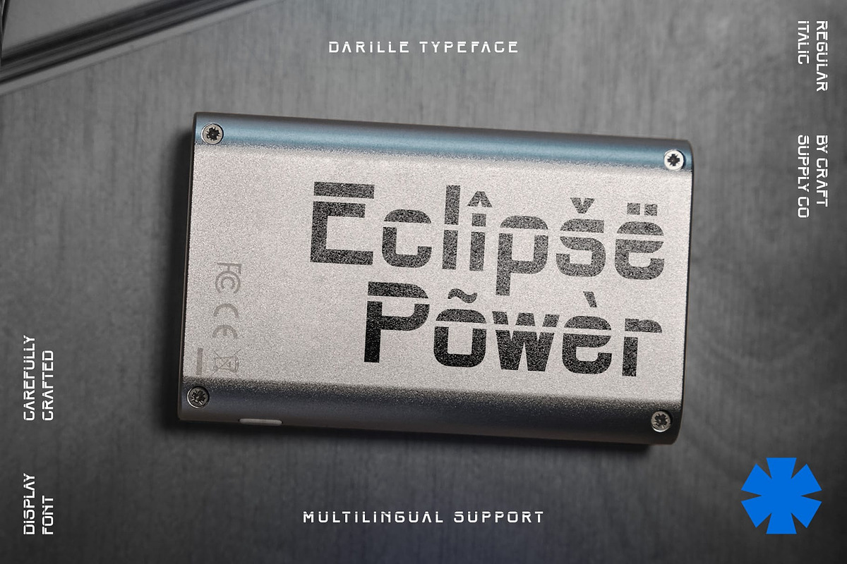Darille – Futuristic Font, a Sans Serif Font by Craft Supply Co. (Photo 5 of 8)