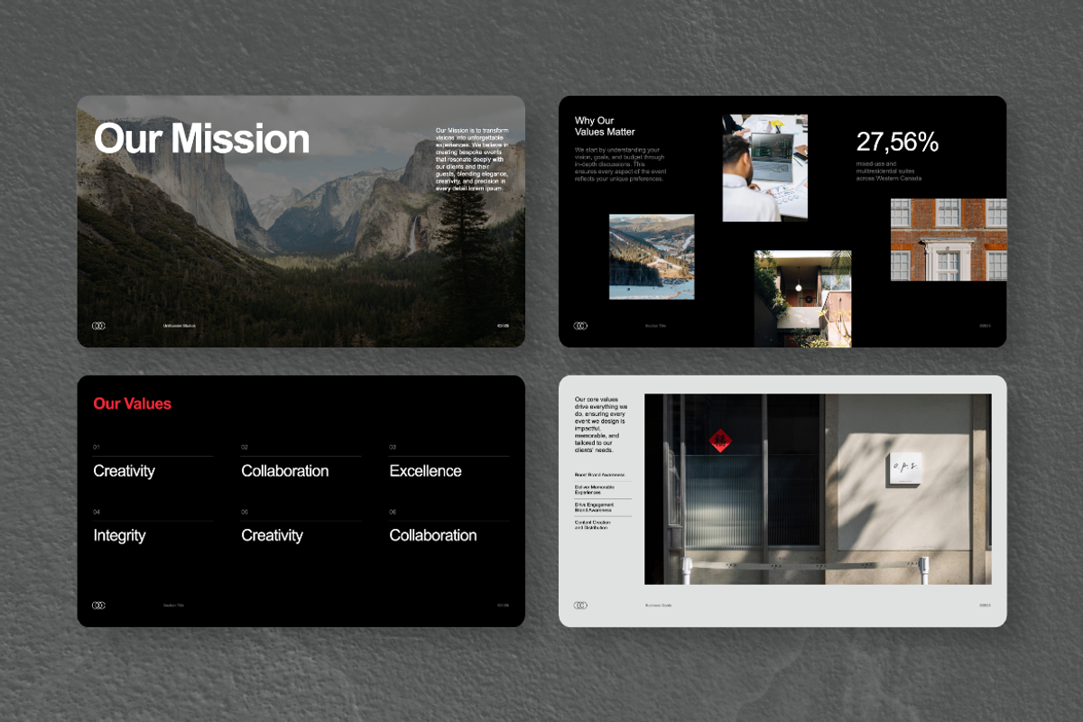Unifounder Portfolio Google Slides, a Presentation Template by Unich Design Bureau (Photo 5 of 7)