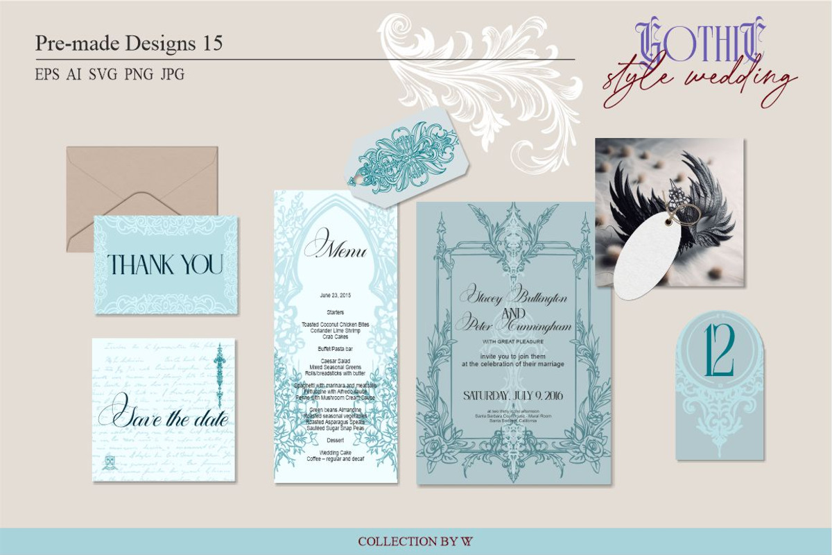 Wedding in GOTHIC style, an Object Graphic by Collection by VY (Photo 6 of 17)