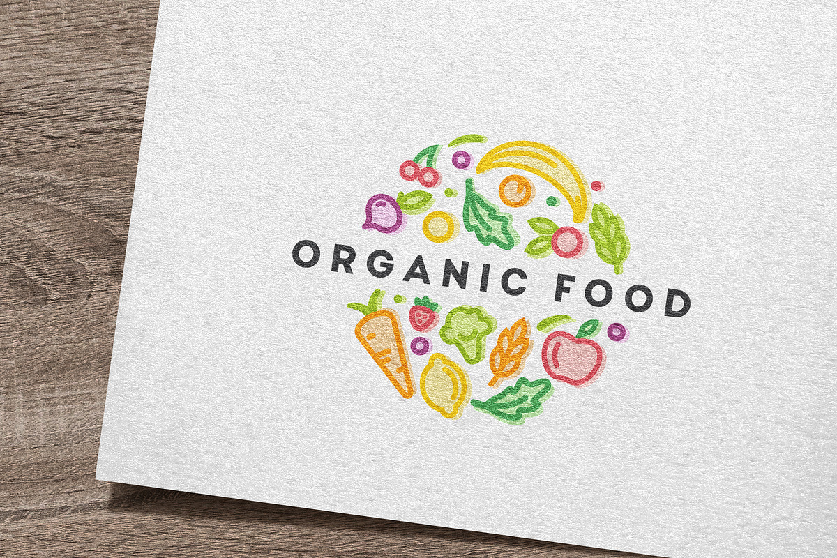 Organic Food Logo, a Branding & Logo Template by IKarGraphics (Photo 1 of 3)