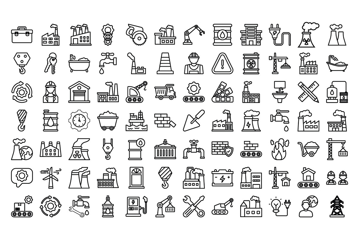 Industrial & Construction, a Solid Icon by Vector Portal (Photo 3 of 6)