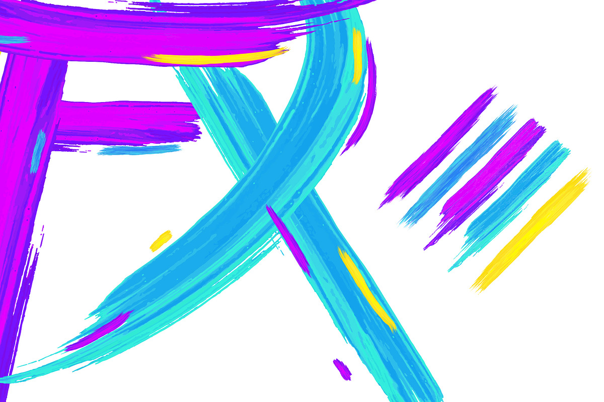 FX PAINT Illustrator Brushes preview 2