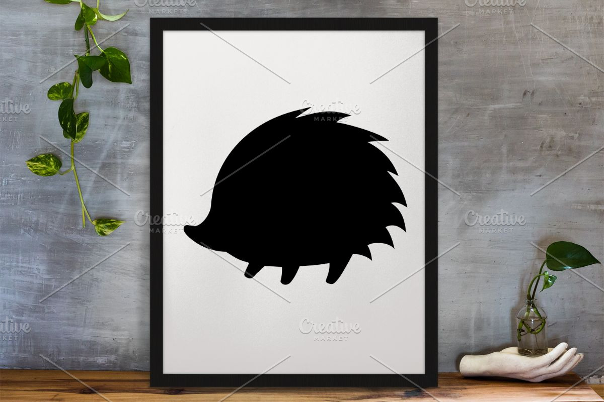 Hedgehog Silhouette SVG, an Animal Illustration by newminddesign (Photo 4 of 10)