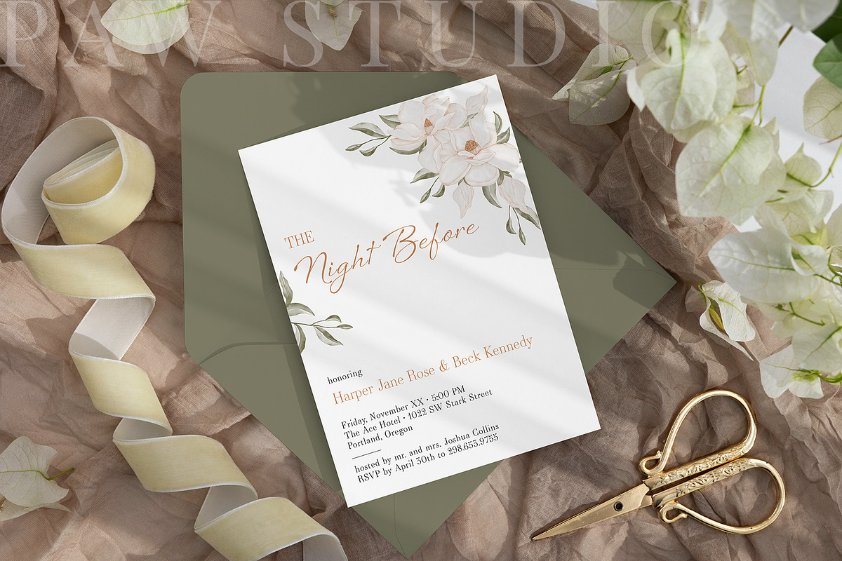Card Mockup 5x7 Wedding BGF 8e, a Product Mockup by PawMockups (Photo 7 of 11)