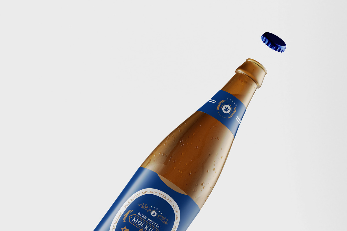 Realistic Beer Bottle Mock-up, a Print Template by Propex (Photo 7 of 19)