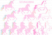 Magical Unicorns, Einhorn, Pink, an Illustration by Mia's Graphic Design (Thumbnail 3 of 9)