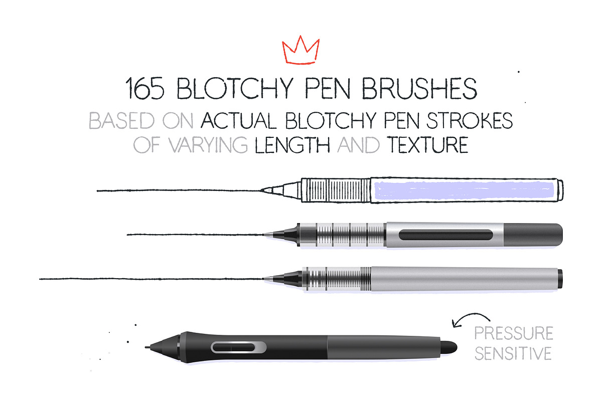 Blotchy Pen Brushes, a Brush Add-On by Side Project (Photo 2 of 7)