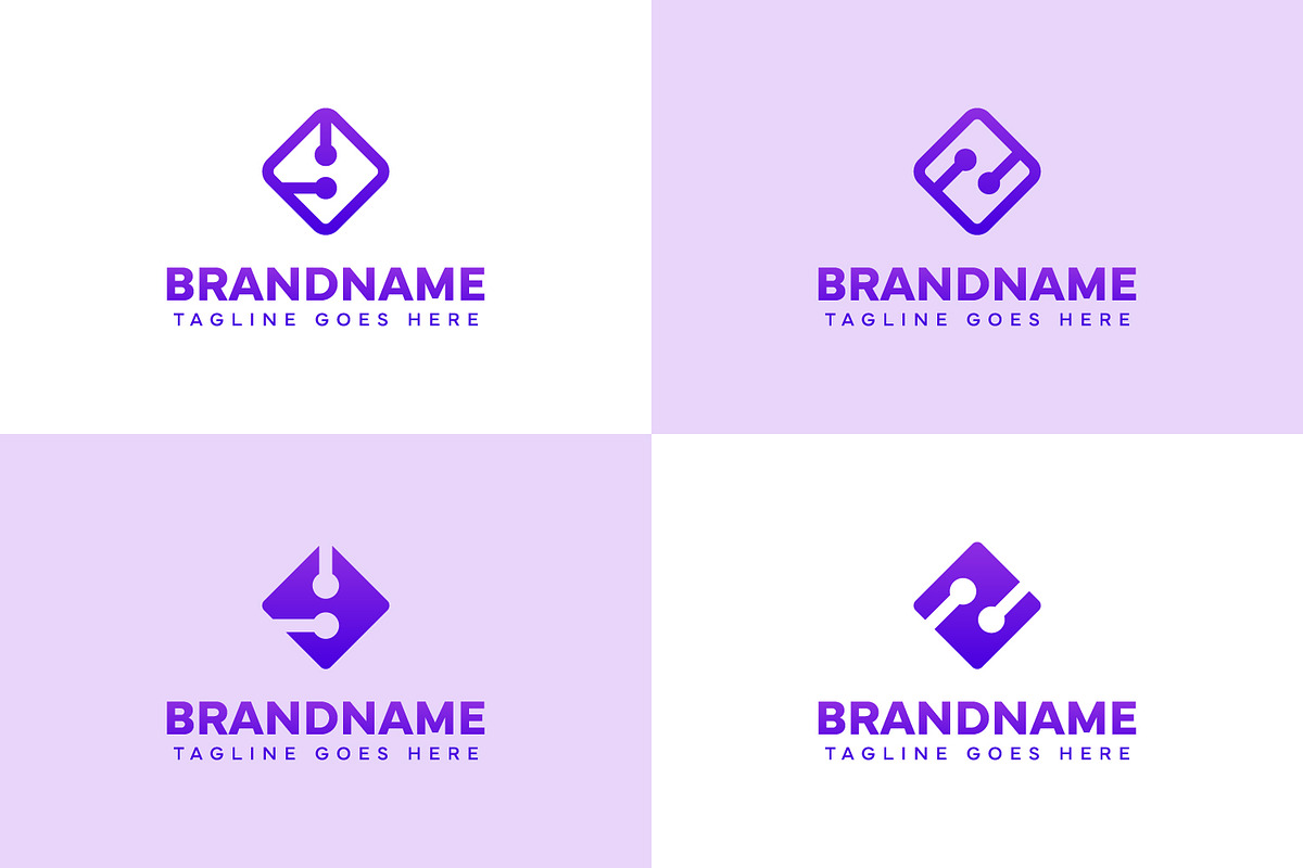 Letter Y Z Diamond Technology Logo, a Branding & Logo Template by Pray Art Design Studio
