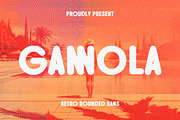 Gannola - Retro Rounded Sans, a Sans Serif Font by Almeera Std (Thumbnail 1 of 7)