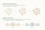 Vintage Ornaments. Vector collection, an Object Graphic by JuliaMalinovskaya (Thumbnail 5 of 11)