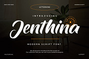 Jenthina - Handwritted Font, a Handwritten Font by Lettermine (Thumbnail 1 of 10)