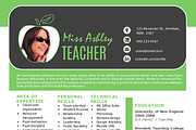3 in 1 modern Word teacher resume, a Resume Template by Inkpower (Thumbnail 3 of 5)