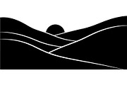Minimal Landscape Silhouette, an Object Graphic by Designer_Momina (Thumbnail 6 of 19)