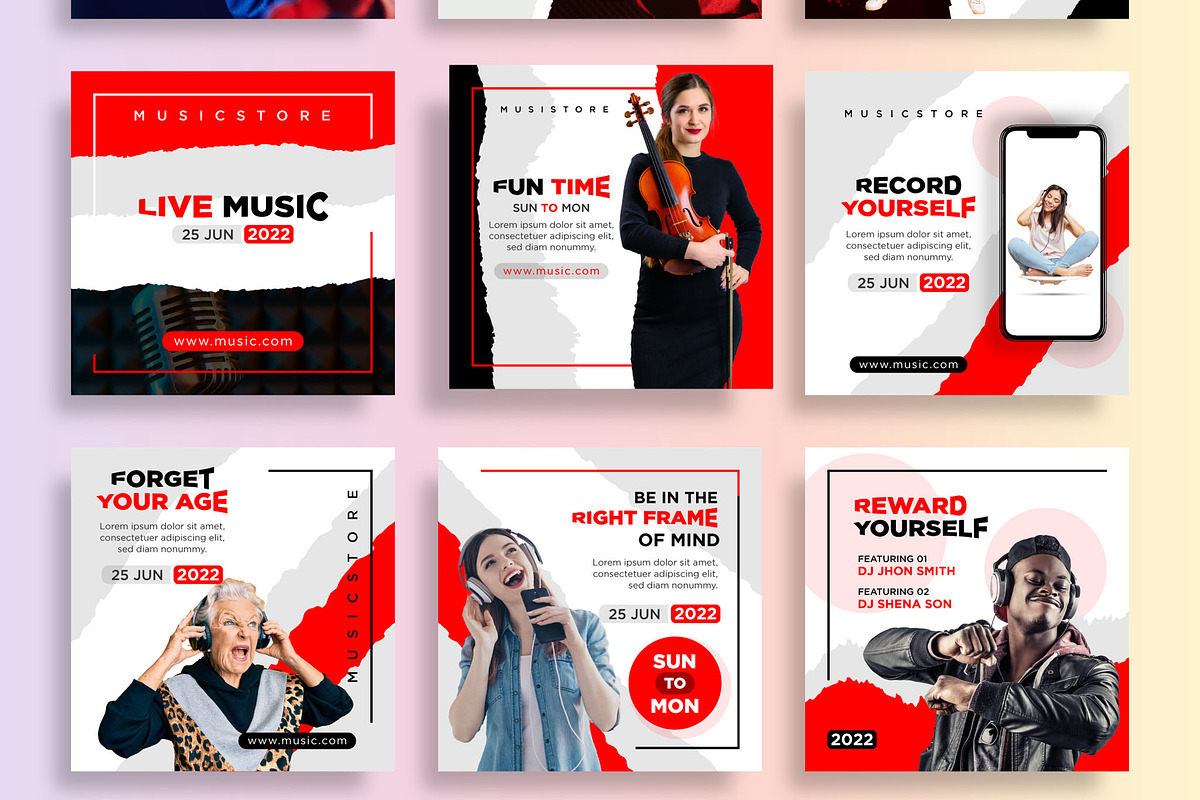 Social Media Post Banner Template, a Social Media Template by MightyDesign (Photo 2 of 6)
