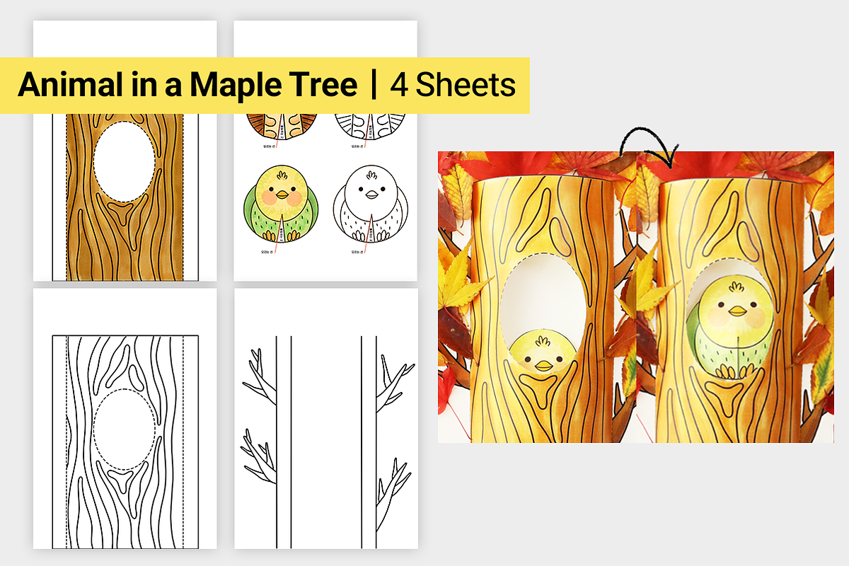 10 Fall Art Activities for Kids, an Education Illustration by DRAWINART (Photo 8 of 11)