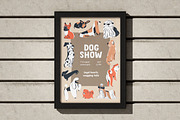 Cute dogs set, patterns, poster, an Animal Illustration by PaperTrident (Thumbnail 13 of 13)