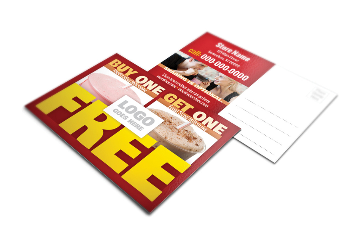 Restaurant Promotional Postcard, a Card Template by MitchLinhardt (Photo 1 of 3)