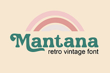 Mantana - Retro Vintage DIsplay font