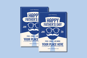 Happy Fathers Day Flyer Set