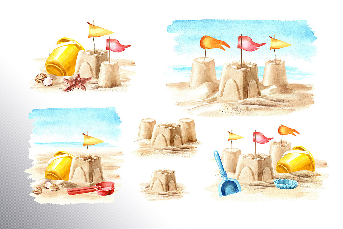 On the Sunny Sand, a Seasonal Illustration by Daria Ustiugova (Photo 8 of 11)
