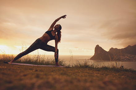 Woman practicing Utthita, a Sports & Recreation Photo by Jacob Lund