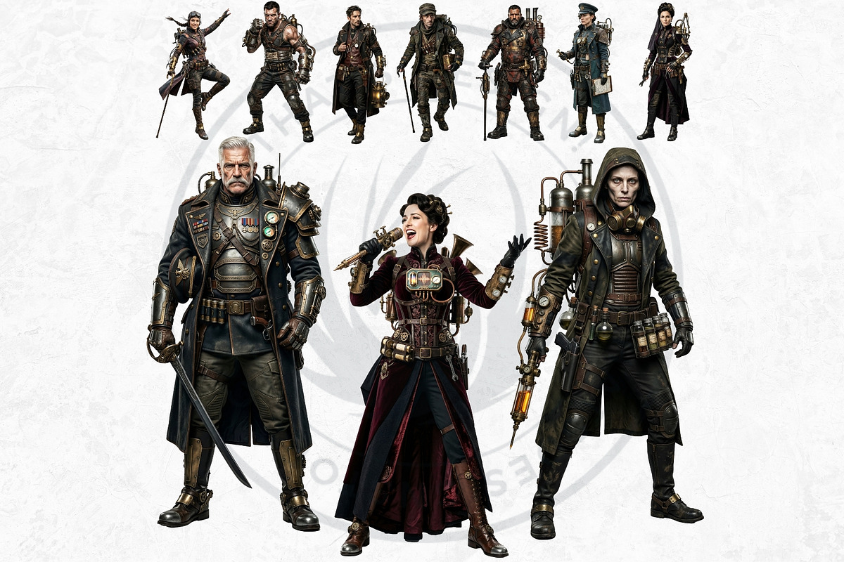 Brass Requiem Steampunk Characters, a Person Illustration by ThatsDesignArt (Photo 7 of 12)
