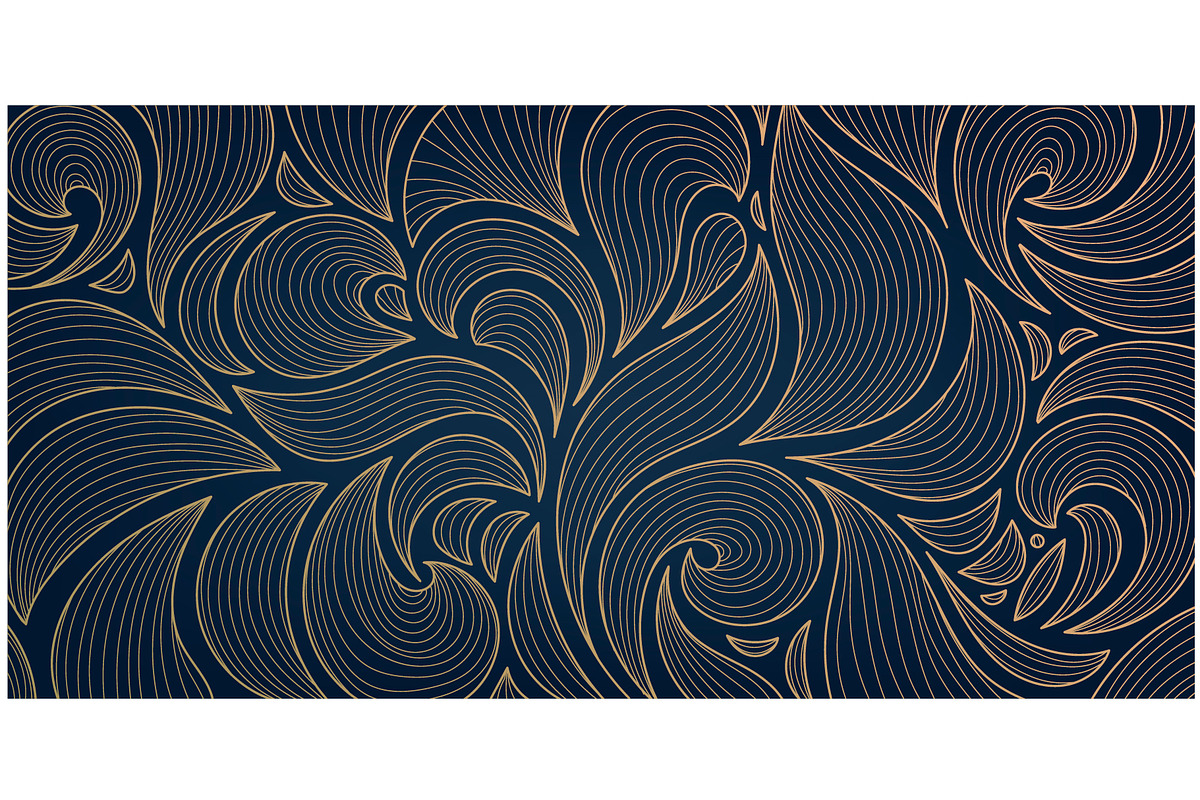 Luxury line leaves art deco patterns, a Pattern Graphic by Marylia (Photo 9 of 16)